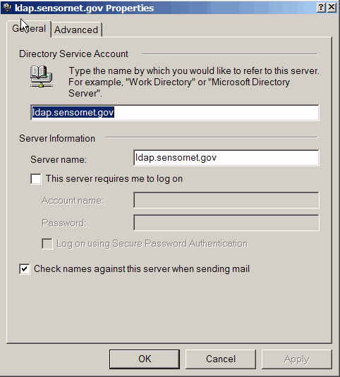 LDAP properties